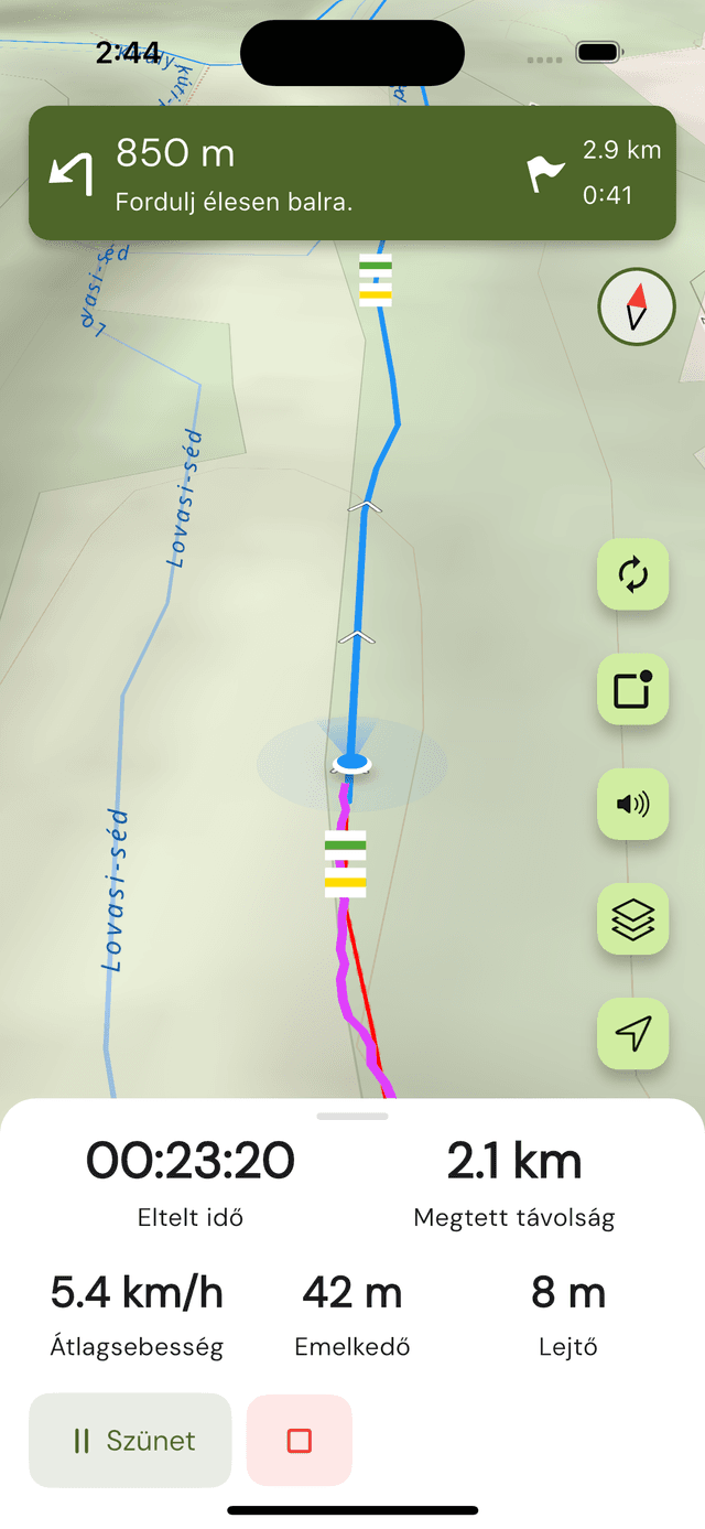 Turistautak app screenshot 3